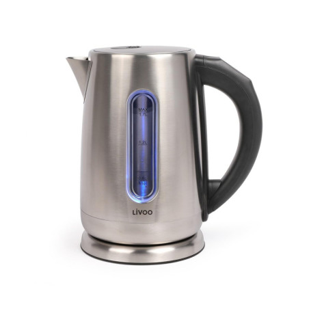 Livoo - Bouilloire à température variable 1,7 L - 2200W, acier inoxydable, temperature réglable, filtre anticalcaire amovible, c