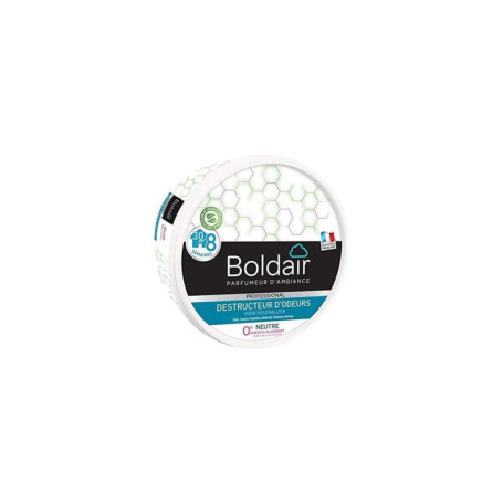 BOLDAIR - Gel destructeur d'odeur Neutre - Neutralise les odeurs - parfume - Produit gel solide - Multi application - durée 8 se