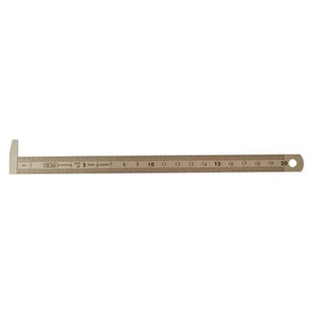 Facom DELA.1052.200 200 Mm Metrique Reglet Inox Avec Talon