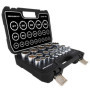 HASKYY 21PCS I 8-36 I Ensemble Jeu de douilles multiple I Tournevis 12 pans embouts de cle a douille 1/2" I acier CRV