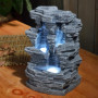 Zen'Light - Fontaine d’Intérieur Grand Canyon - Cascade Nature Effet Pierre - SCFR 150, Gris, 19 x 24 x 32 cm