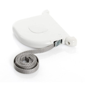 Enrouleur Sangle Pivotant Blanc pour Volet Roulant - Boîtier Compact avec Sangle Gris Clair 5m - Installation Facile, Design Mod