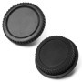 X4 EOS BO Cache Bouchon BOITIER + Arrière pour Objectif Monture Canon EOS EF EF-S Compatible Tous DSLR Canon - ADAPTOUT Marque F