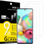 NEW'C Lot de 2, Verre Trempé pour Samsung Galaxy A71, Note 10 Lite, Film Protection écran efficace contre les Rayures - sans Bul