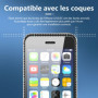 NEW'C Lot de 2, Verre Trempé pour iPhone 5, iPhone 5S, iPhone 5C, Film Protection écran efficace contre les Rayures - sans Bulle