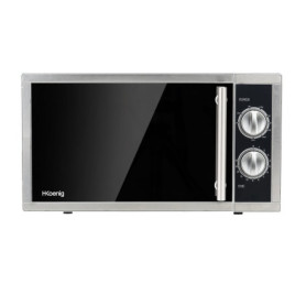 H.Koenig Four Micro-Ondes Grill 2 en 1 23L VIO7 1000W, Plateau Tournant 27cm, Multifonction 9 Programmes, Décongélation, Cuisson