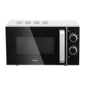 H.Koenig Micro-ondes Compact Design 20L VIO4, Puissant 700W, Plateau tournant 24,5cm, Multifonction 5 niveaux de chauffe et fonc