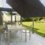 GARD & ROCK - Pied amovible pour parasols déportés, en aluminium - Multi-terrains à insérer sur les bases d'ancrage - Fixez soli