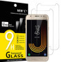 NEW'C Lot de 2, Verre Trempé pour Samsung Galaxy J3 2017 Film Protection écran sans Bulles d'air Ultra Résistant (0,33mm HD Ultr