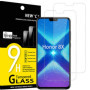 NEW'C Lot de 2, Verre Trempé pour Honor 8X, Film Protection écran sans Bulles d'air Ultra Résistant (0,33mm HD Ultra Transparent