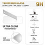 NEW'C Lot de 2, Verre Trempé pour Honor 8X, Film Protection écran sans Bulles d'air Ultra Résistant (0,33mm HD Ultra Transparent