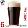 ARCOROC Nonic Pint Beer Glass 570 ML Set of 6