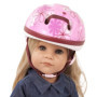 Götz 3401777 Casque de vélo - Casque d'équitation avec Fleurs pour poupées - Convient aux poupées Debout 45 - 50 cm et aux poupé