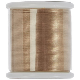 Rayher Fil nylon, doré, 1 bobine, 50m, 0,27cm ø, non élastique, pour perles Delicas, perles de rocailles, bijoux, décorations, N