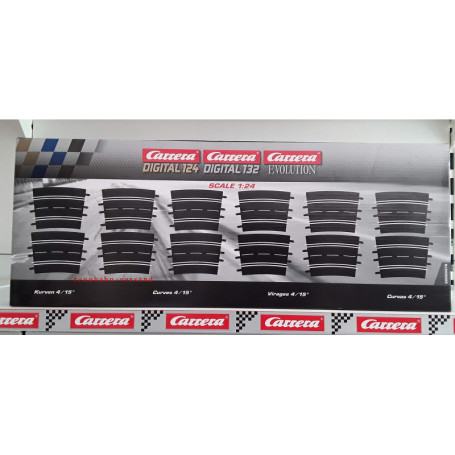 Carrera - rail et accessoire pour circuit - 20020578 - 1/24 et 1/32 - Carrera Evolution -Carrera Digital 132 et 124 - Courbes 4/