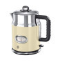 Russell Hobbs Bouilloire Electrique [Design Vintage Premium] Retro Crème (1,7L, 2400W, Ebullition Rapide, Jauge Température Rétr