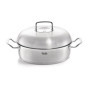 Fissler Original-Profi Collection Cocotte en Acier Inoxydable (4,8 l – Ø 28 cm), Sautoir Rond avec Couvercle Métallique – Compat