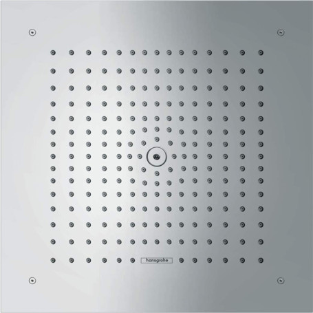 hansgrohe Raindance E - Douche de tête avec 1 type de jet, Douche de pluie carrée (400 x 400 mm), Pommeau de douche pour montage