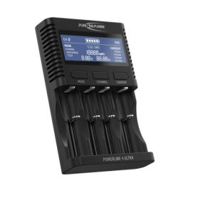 ANSMANN Chargeur de Pile USB Powerline4Ultra (1 PCE) – Chargeur pour 1 à 4 Piles NiMH AA/AAA/C/D & Li-ION 10440 à 26650 – Charge