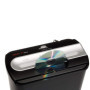 Genie 255 Destructeur de CD et papiers avec corbeille (Argent/noir)