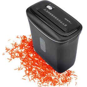 Genie Destructeur de documents 480 x | Broyeur de papier 8 feuilles | Coupe à particules | Niveau de sécurité P-4 | Fonction mar