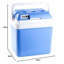 Xcase Glacière électrique Isotherme Chaud/Froid - 24 litres