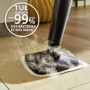 Vileda Steam Plus Edition Triangulaire avec Power Pad, balai vapeur, performance de nettoyage hygiénique sans utilisation de pro