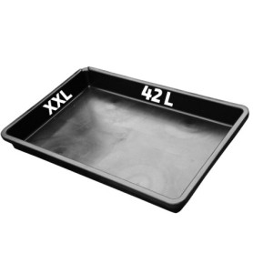 SW-Stahl 07377L Bac de rétention universel XXL I 88 x 60 x 10cm grand bac en plastique I 42 litres de capacité
