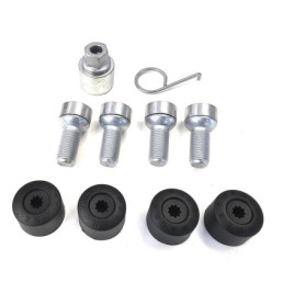 Volkswagen 000071597D Lot de 4 boulons de roue M14 antivol de roue