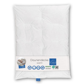 Böhmerwald 289601-10 Édredon pour enfant avec duvet et plumettes 100 x 135 cm (Blanc)