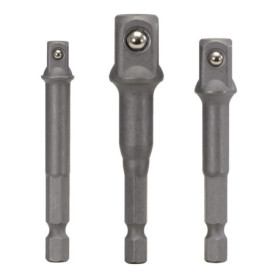 KS Tools - 514.1105 - Jeu de 3 adaptateurs porte-douilles - 6 pans - 1/4" - 3/8" - 1/2"