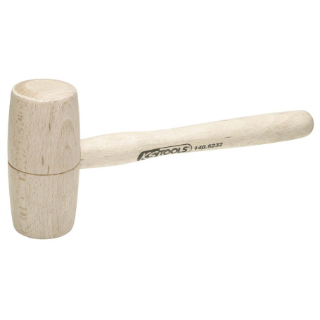 Maillet bois 300g - tête Ø60mm - avec manche frêne galbé