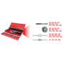 KS TOOLS 331.0654 - Coffret De Jeux De Tarauds Et Filières - Avec Mallette De Rangement Rouge En Acier Anti-Rouille - Outtilage 