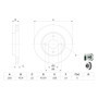 Bosch BD791 Disques de frein - certification ECE-R90-1 jeu de 2 disques