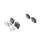 Bosch BP617 Plaquettes de frein - Essieu arrière - certifiées ECE-R90 - 1 jeu de 4 plaquettes, noir