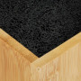 Relaxdays 10028872 Bloc Bambou Non Garni, Porte Bois, Rangement Universel 6 Couteaux, H x D 24x12 cm, Nature