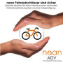 Nean Antivol en U pour vélo, quatre pans, support, 2 clés, extra massif, 16 x 16 mm, 167 x 330 x 40 mm