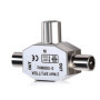 kwmobile Répartiteur d'antennes en T - Distributeur antenne 2 Voies - 2X Prise coaxial pour DVB-T/BK - 0-1000 MHz - Coupleur Ali