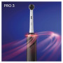Oral-B Pro 3 3000 Brosse À Dents Électrique Rechargeable Avec 1 Manche Capteur De Pression Et 1 Brossette , Noir, Élimine Jusqu’