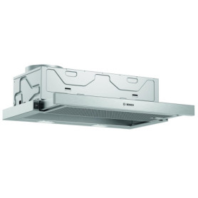 Bosch DFM064W54 Hotte télescopique Série 2, 1 moteur, 3 vitesses d'aspiration Eclairage LED, 60 cm, Silver