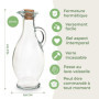 Chauffe-huile de massage avec carafe en verre, chauffe agréablement l’huile en seulement 5 minutes, chauffage en continu de 0 à 