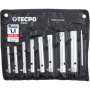 TECPO Lot de 8 clés à douille tubulaires 6 x 7-20 x 22 mm