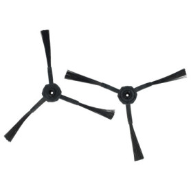 vhbw 2x Brosse latérale compatible avec Ariete Evolution 2,0 robot aspirateur - Lot de brosses, noir