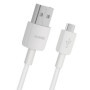 Huawei Câble de données / câble de charge - Micro USB - Gris/blanc - Compatible avec les téléphones portables Huawei avec port m