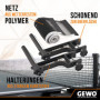 GEWO CS Outdoor Filet de ping-Pong - Filet de Tennis de Table résistant aux intempéries pour l'extérieur - Supports de Filet Rob