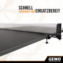 GEWO CS Outdoor Filet de ping-Pong - Filet de Tennis de Table résistant aux intempéries pour l'extérieur - Supports de Filet Rob