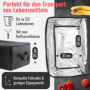 achilles Grand Sac Isotherme, Sac Thermique, glacière Pliable, Sac de Livraison pour Garder Les Aliments au Chaud, Sac avec Fonc