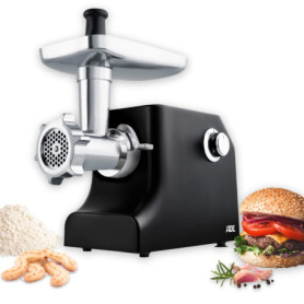 ADE KA1801 Hachoir à viande électrique 2-en-1 Machine Spritz presse à biscuits puissance de 2000 Watt, boîtier en aluminium, boî