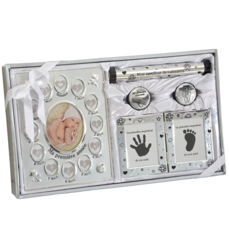 Cadeau de naissance et de baptême pour garçons & filles Coffret certificat de naissance
