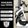 KOHLBURG Antivol velo de sécurité pliable [FUB 2 roues homologué] - Antivol vélo pliant 89 cm avec niveau de sécurité le plus él